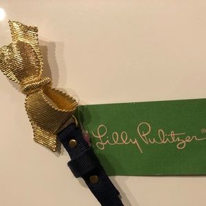 Lilly Pulitzer Grosgrain Belt with Brass Bow